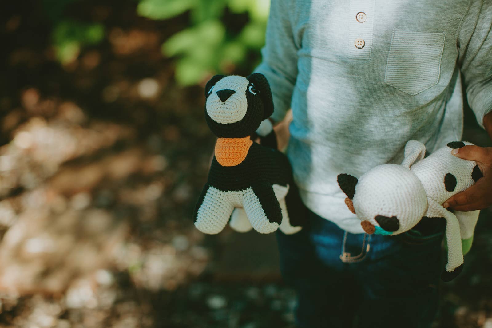 Crochet Sheep Dog Rattle