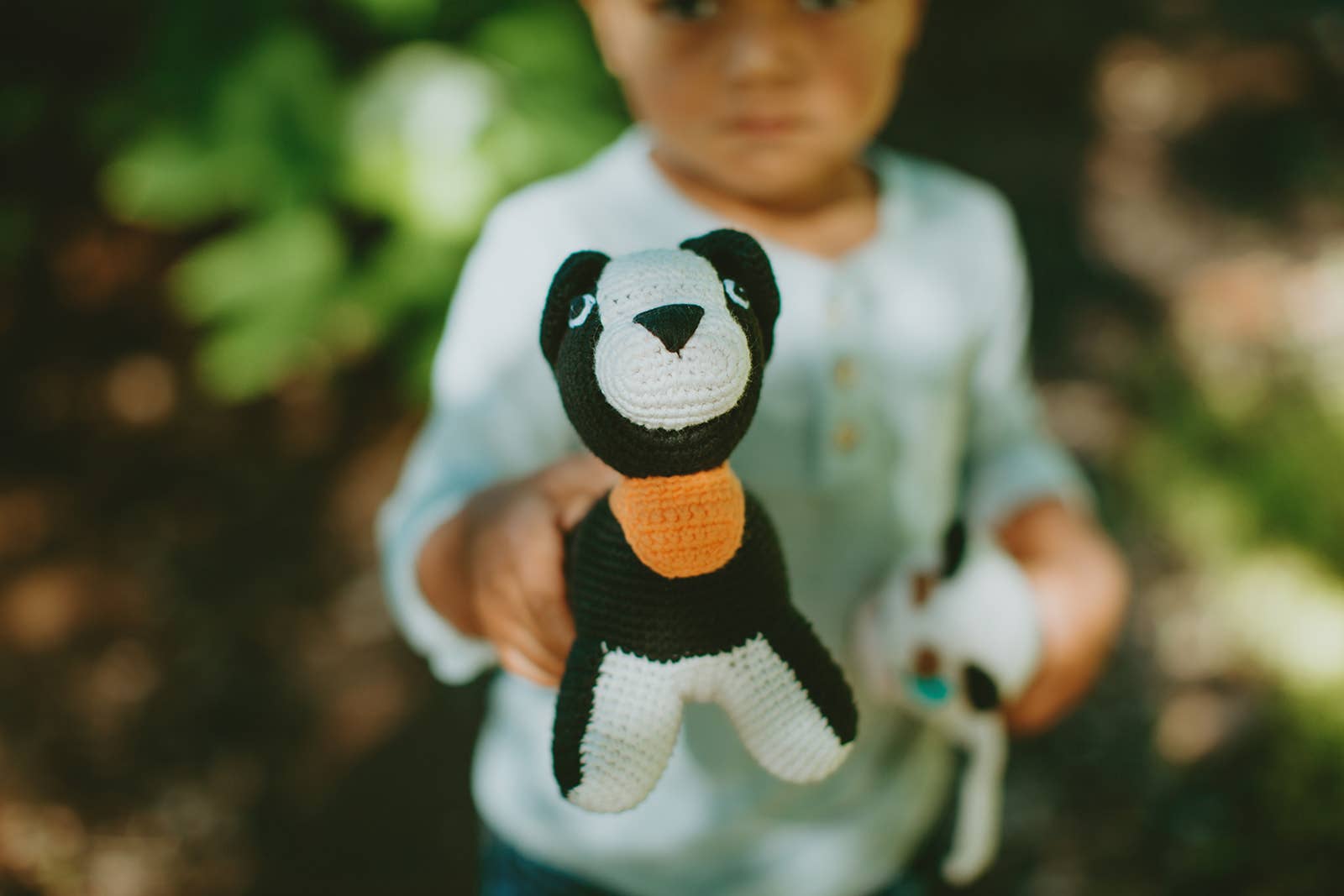 Crochet Sheep Dog Rattle