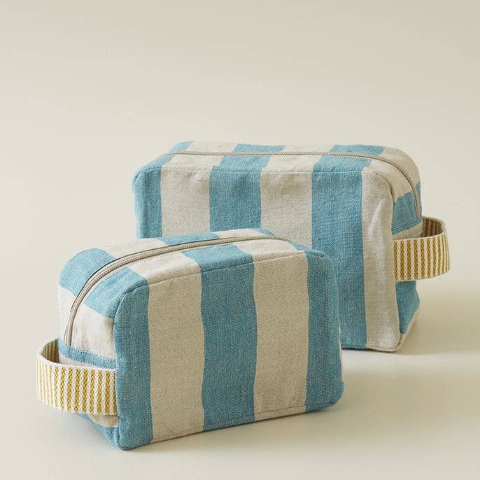 Mistral Turquoise Stripe - Small Wash Bag