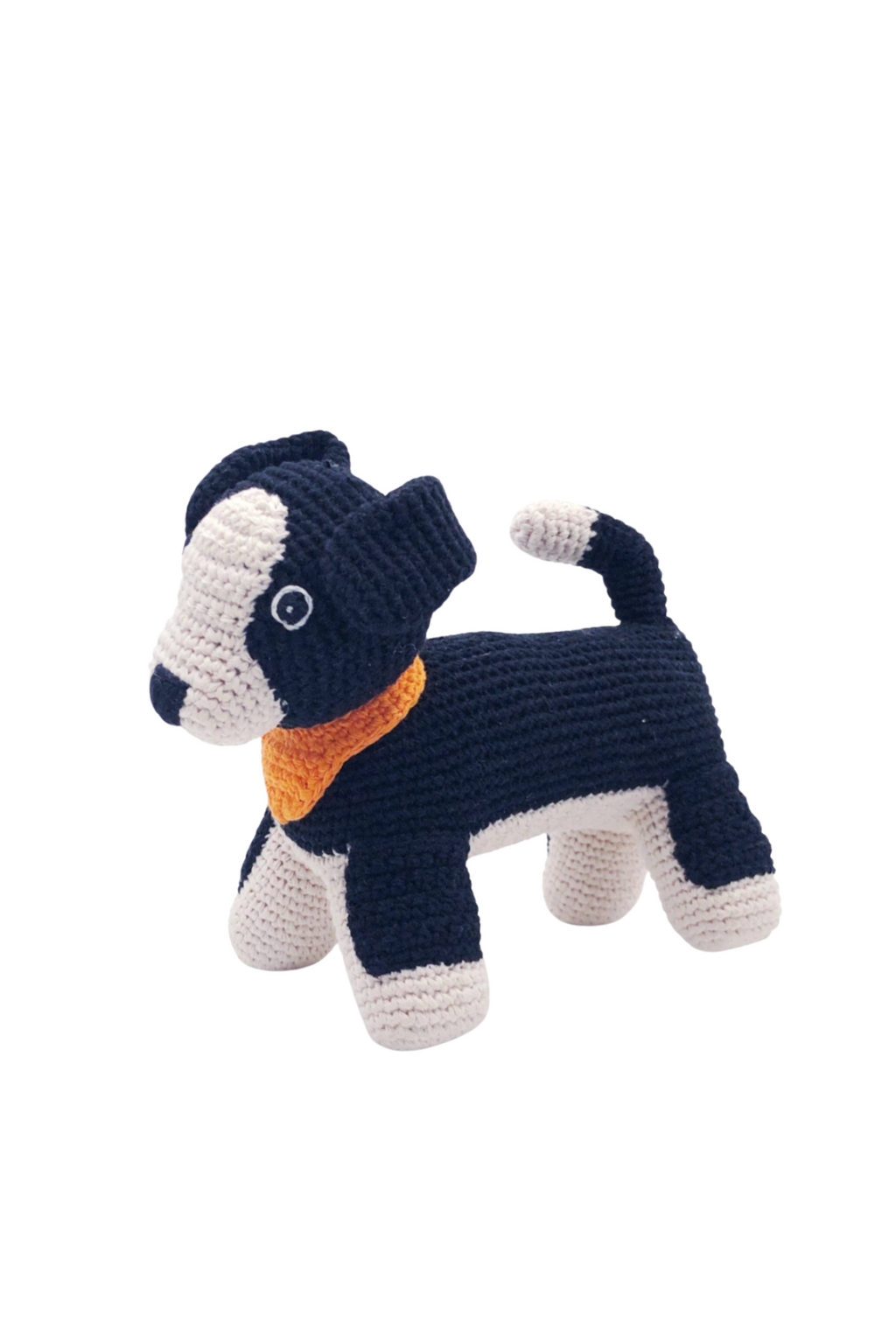 Crochet Sheep Dog Rattle