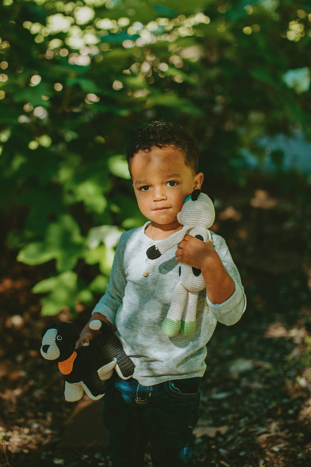 Crochet Sheep Dog Rattle
